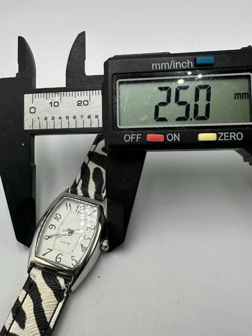 3/$30 Zebra Watch Women Animal Print Black White Faux Leather Band 8”